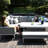 Bayboro Outdoor Fabric Rectangular Corner Dining Set - with Rising Table - Lead Chine