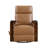 Luxurious Swivel Glider Reclining Chair Faux Leather Upholstery Comfortable Brown Finish Wooden Arms Modern Living Room Furniture 1Pc