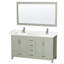 Sheffield 60" Bathroom Vanity Set with 58 Inch Mirror-59388381-86050447