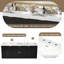 Meuble-lavabo mural double 59,3 po avec plateau en résine SMC-124962287