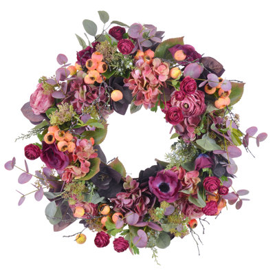 Ranunculus Hydrangea Wreath