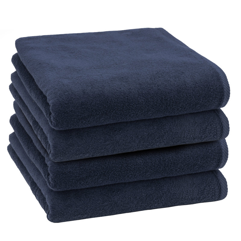 Serviette de bain en coton turc, Marine