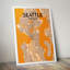 Seattle City Map 1 Piece Wall Art-1327293145