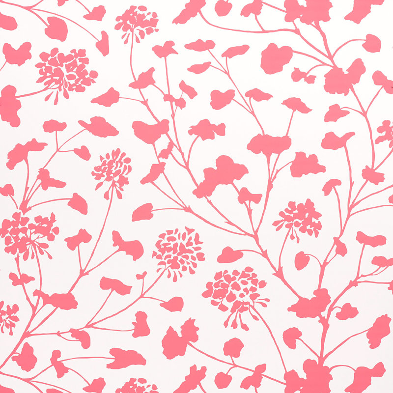 Pennick Wallpaper, Coral/Ivory