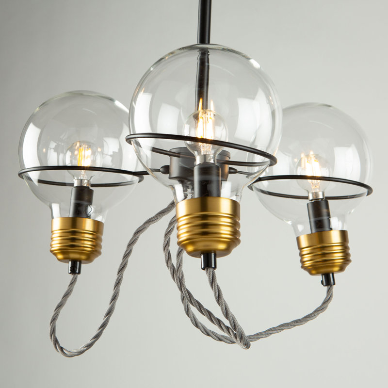 Plafonnier semi-encastré 3 lumières Arbab