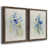 Toile avec cadre noyer