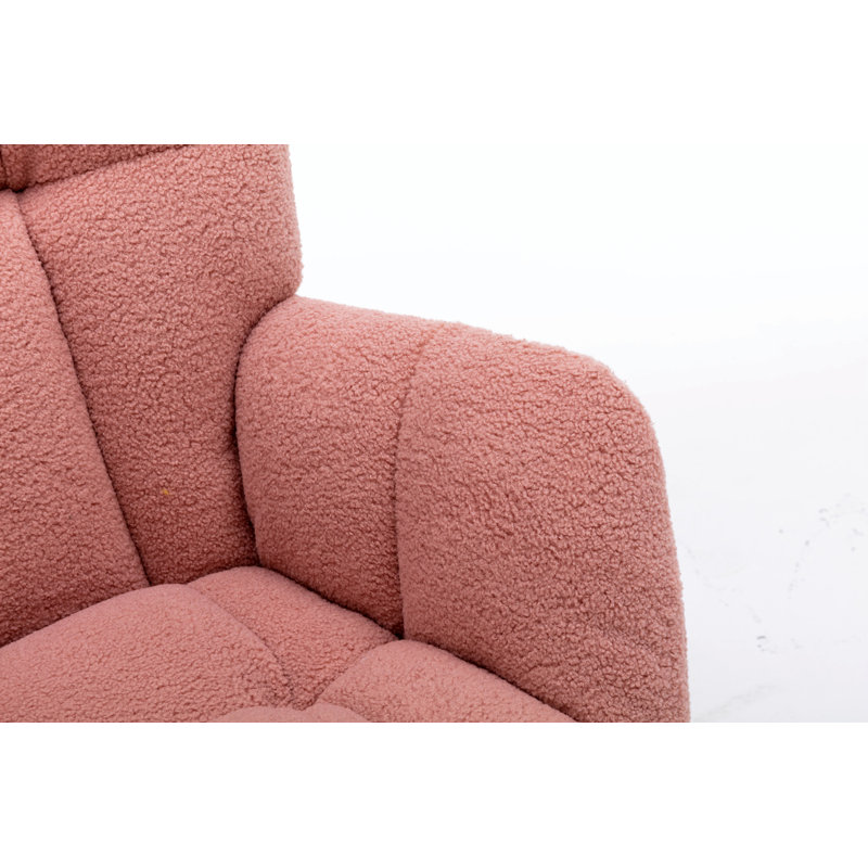 Chaise berçante Johileny, Rose