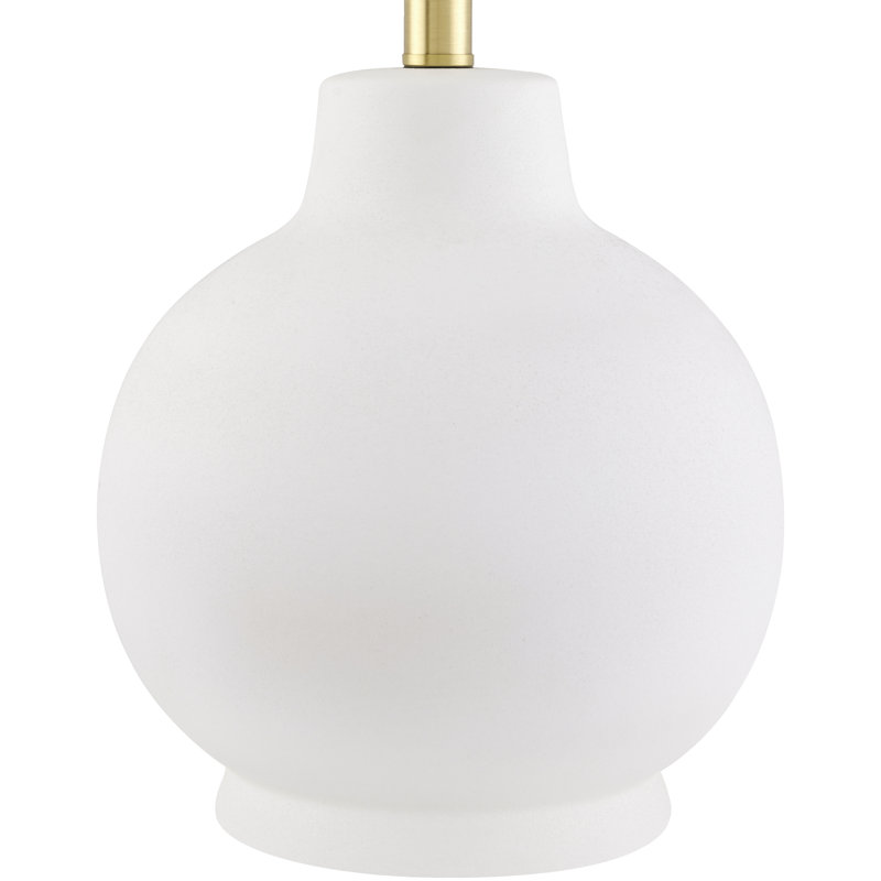 Ganza Table Lamp, White, White