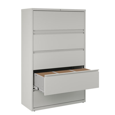 Harietta 42 " Wide 5 Steel Lateral Filing Cabinet