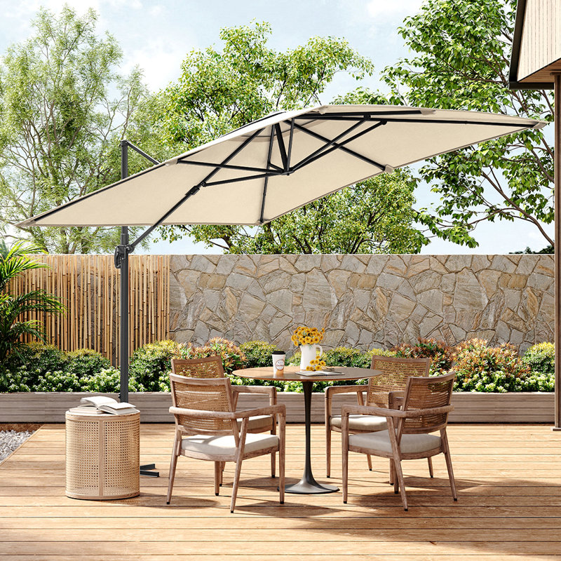 Aaron-Matthew 300cm Cantilever Parasol, Beige