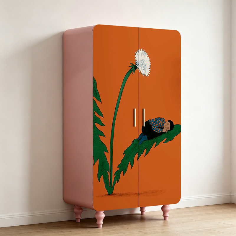 Modern double door French independent wardrobe
