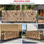 Support de bois de chauffage extérieur de 8 pi, support de bûches de bois réglable robuste et support, support de rangement en bois pour pile de bois empilable à l'extérieur pour le patio de la cour.-1573158673
