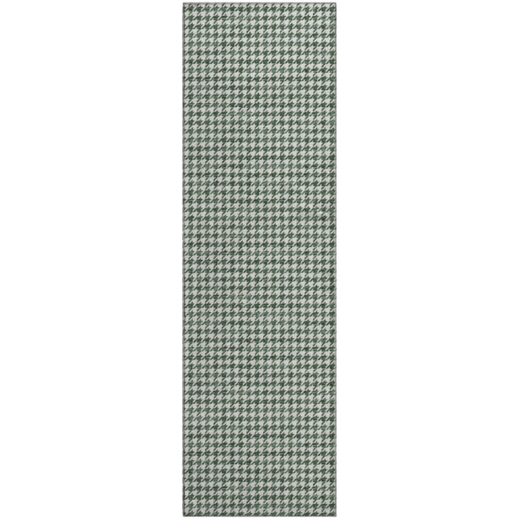 Premium Machine Washable Paullette AMF137 Green Rug