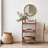 100% Solid Wood 3-tiers Ladder Shelf, Small Bookcase, Ladder Bookshelf, End/side Table For Living Room, Display Storage Open Shelf For Bedroom Kitchen Bathroom (walnut Color)-928166434
