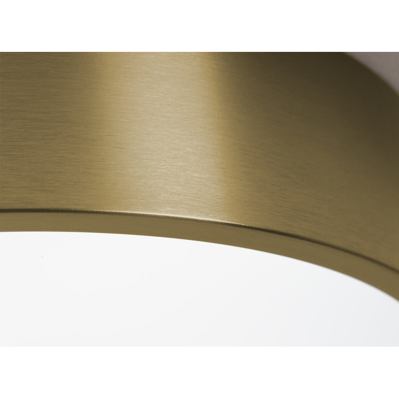 Bailey 12'' LED Flush Mount, Light Antique Brass, 2.5" H x 14" W x 14" D