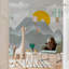 Papier peint amovible Montagnes Montgolfières, soleil pour enfants-1589276755