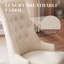 Chaise d'appoint rembourrée en bois manufacturé et massif Gailord-97430519