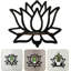 Ensemble de 2 tablettes en bois Lotus