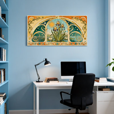 Fashion Art Nouveau Floral Garden Window Design