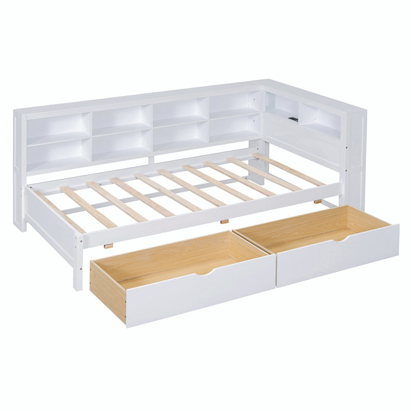 Healdsburg Daybed Bed, White, Twin