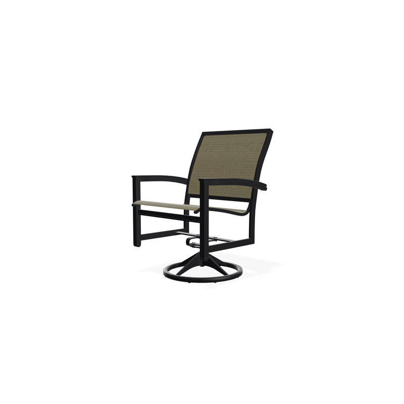Bazza Outdoor Dining Chair, Elevation Stone, Black