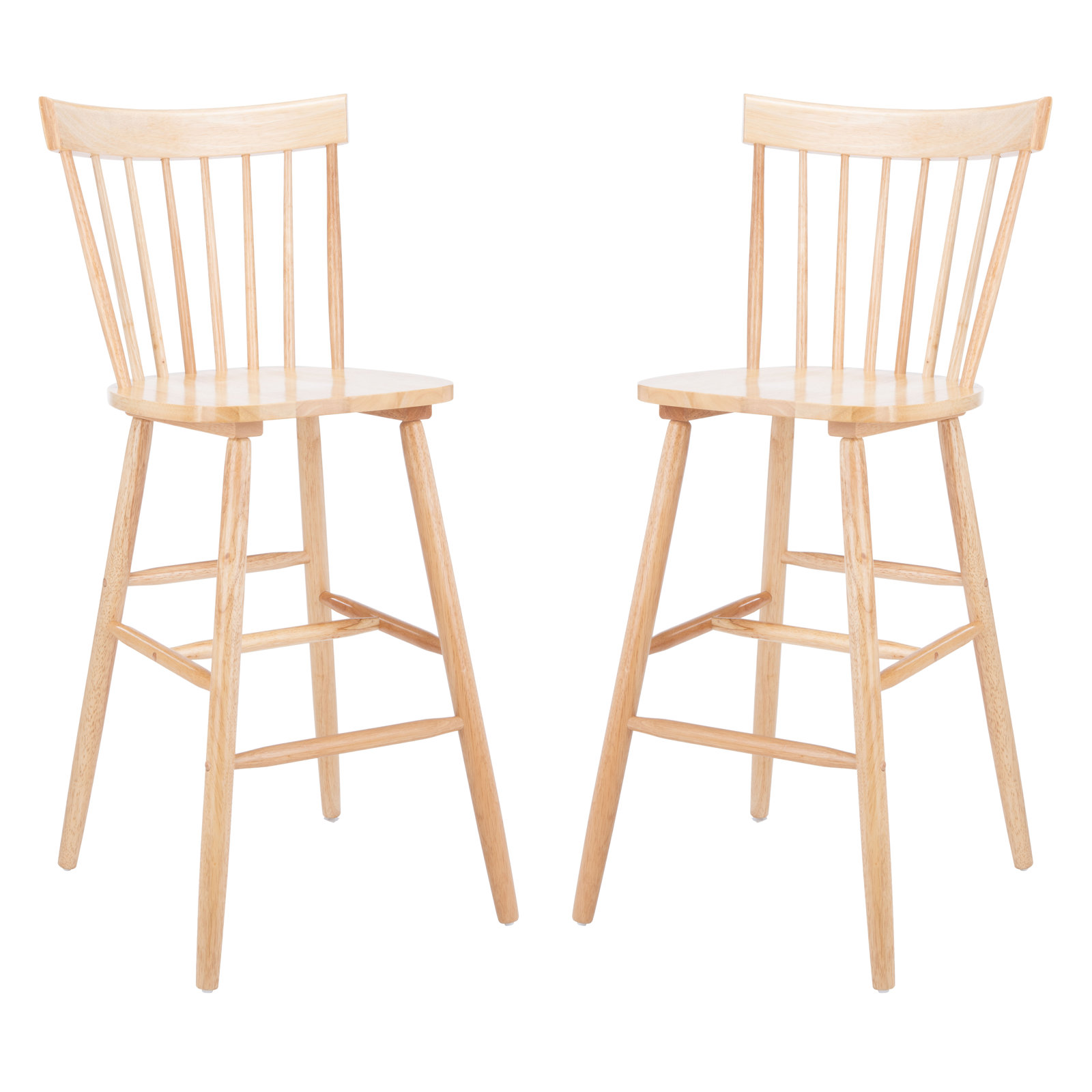Stacee Solid Wood Bar & Counter Stool, Natural, Bar Stool (29" Seat Height)