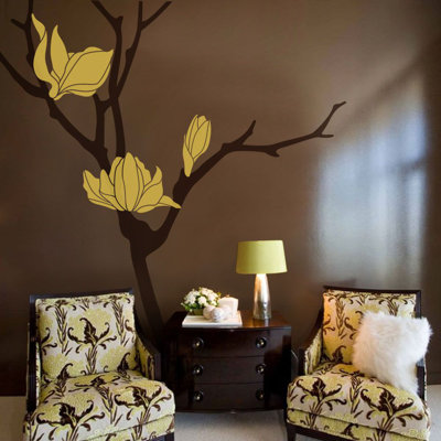 Décalcomanie murale magnolia