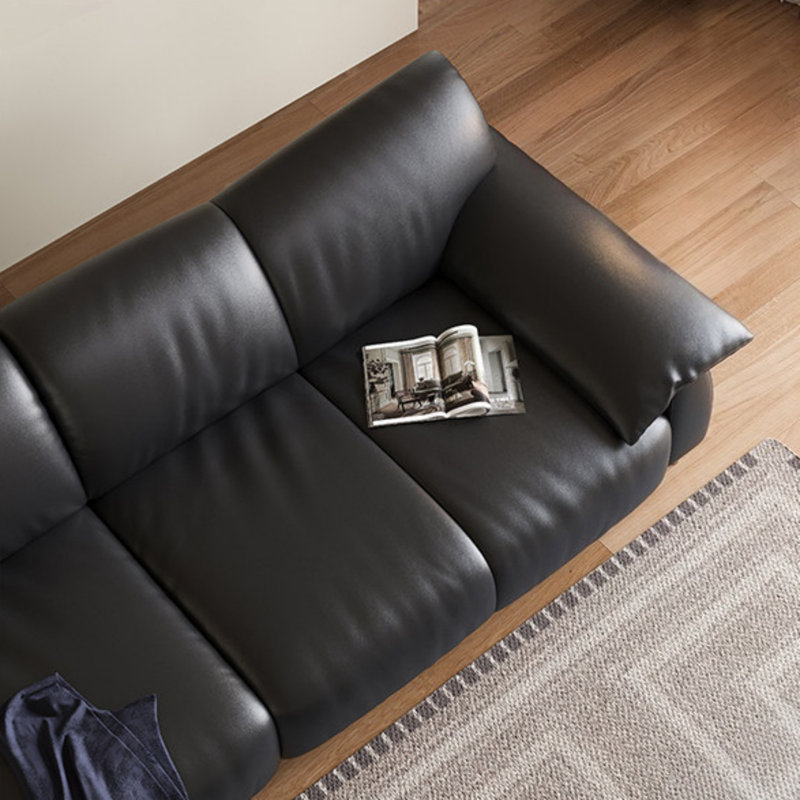 Canapé noir créatif, 118.11" W