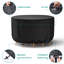 Housse de table ronde imperméable pour patio