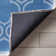 Kehr Lattice Moroccan Blue Machine Washable Area Rug