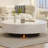 Table basse simple en marbre de style crème de luxe-104935560