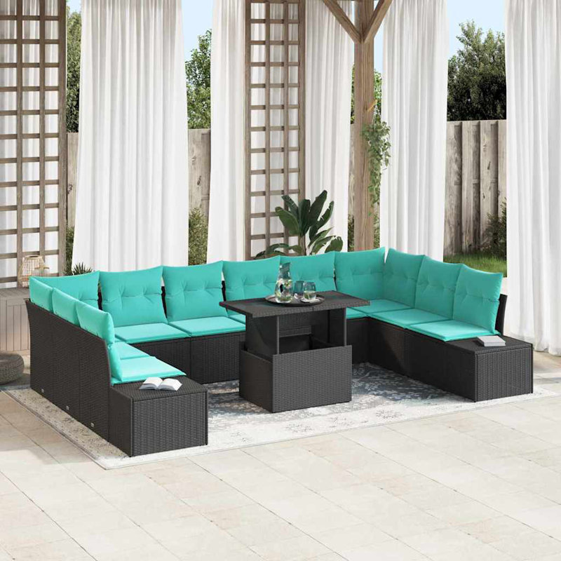 Ensemble de canapé de jardin avec rangement 11 pièces vidaXL