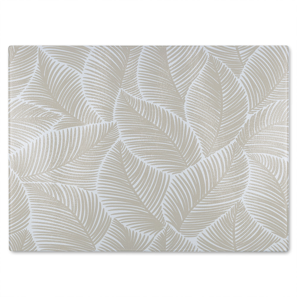 leaves Designer Glass Chopping Board