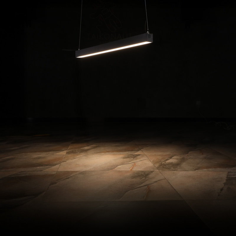 4FT 40W 3CCT Dimmable Anti-Glare Optical Lens Linear Light, 3000K/4000K/5000K Selectable
