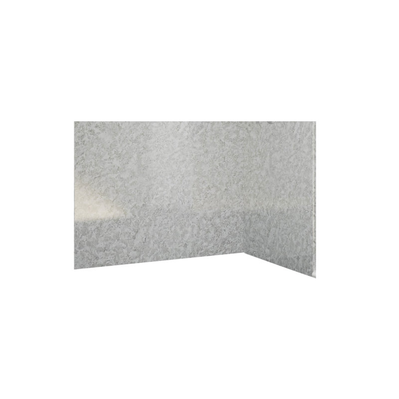 Grands murs de douche en acrylique lisse Silverstone, H 105 po x l 66 po x P 40 po