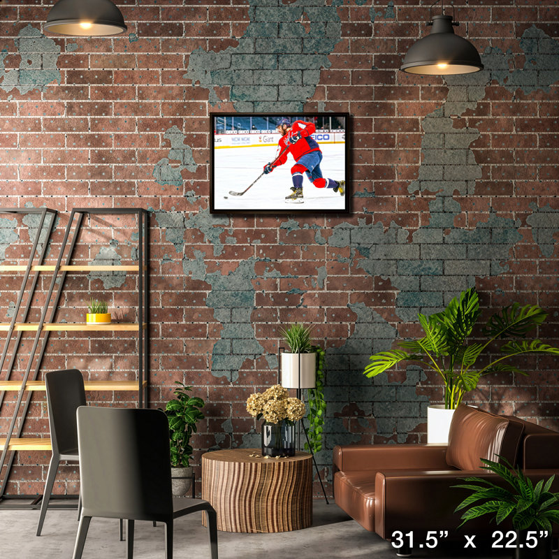 Alexander Ovechkin, Capitals de Washington, toile de tir encadrée 20 x 29