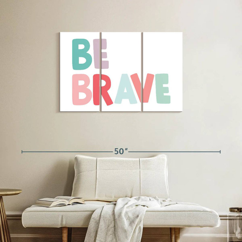 Imprimé Tergel Be Brave, H 24 po x l 38 po