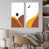Toile avec cadre blanc