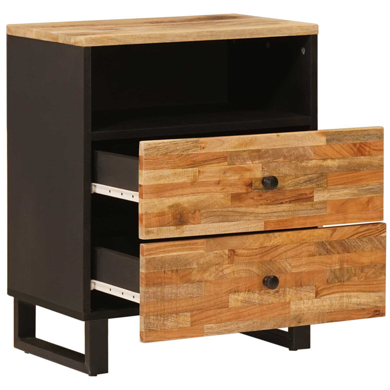 50cm W Solid Wood Bedside Table