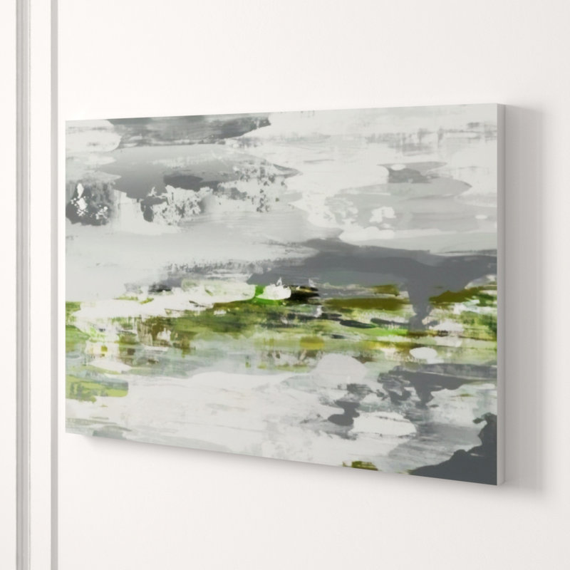 Between Sea & Land Painting by Fern Cassidy, 47" H x 71" W, Knife Gel