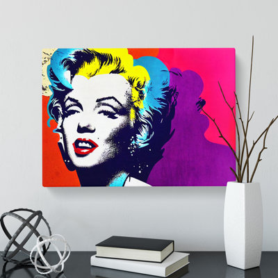 Pop Art Marilyn Monroe Vol.4 Abstract - Wrapped Canvas