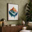 Mountain in White Boho - Wrapped Canvas-1265322029-1265322026