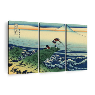 «Kajikazawa In Kai Province», 3 pièces sur toile