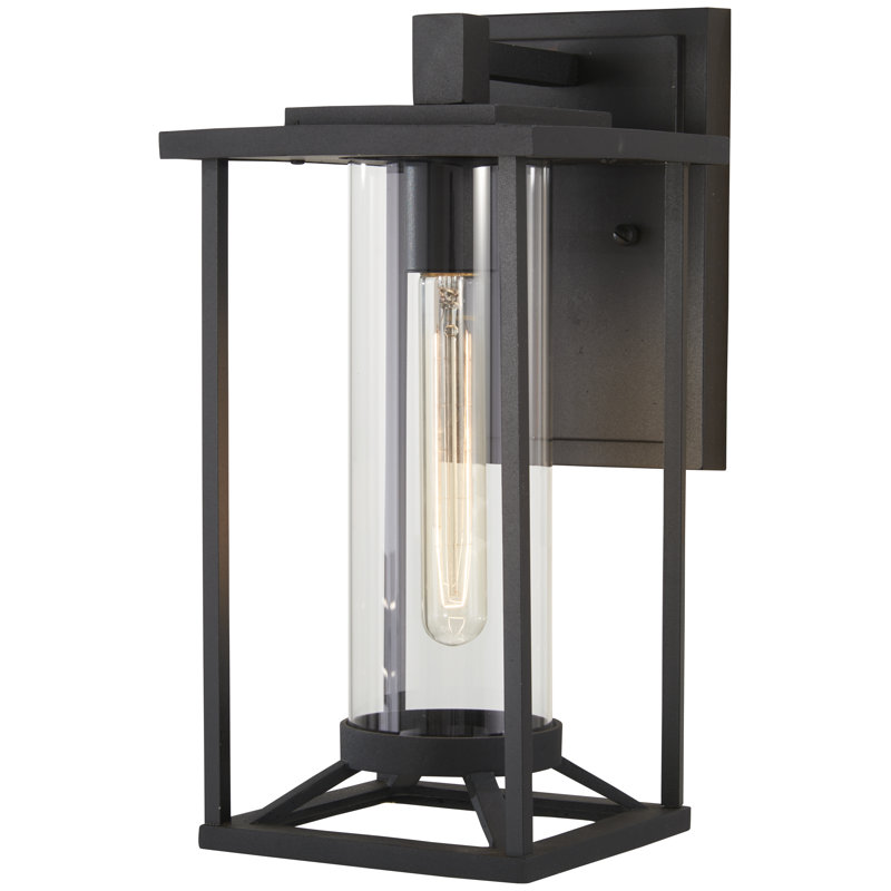 Lanterne murale noire Jonathan, H 17,25 po x l 7 po x P 9 po