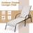 Maudrey Outdoor Metal Chaise Lounge