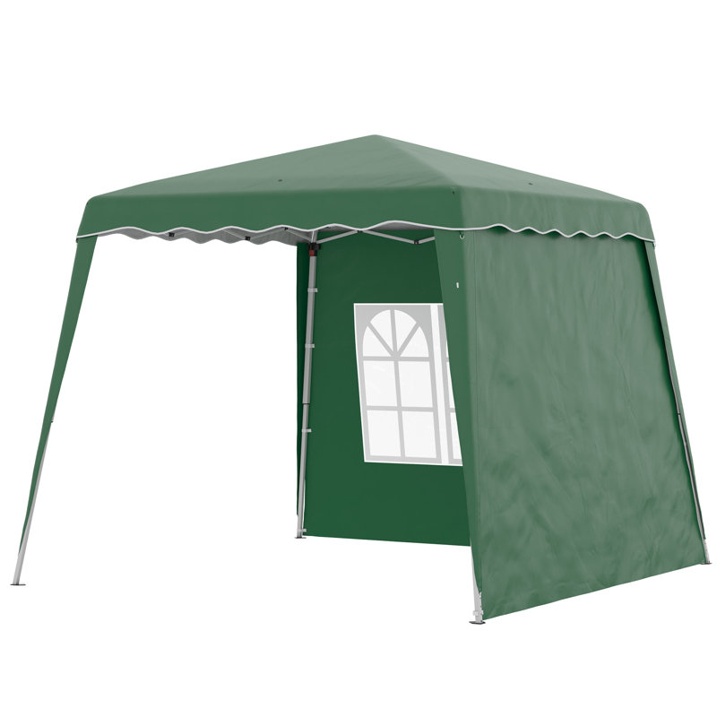 2.4x2.4m Two Wall Pop Up Gazebo,Party Tent Green