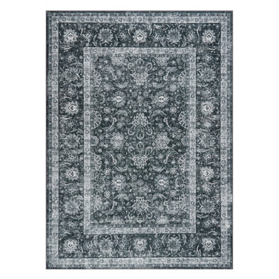 Tapis rétro à motif floral Boho