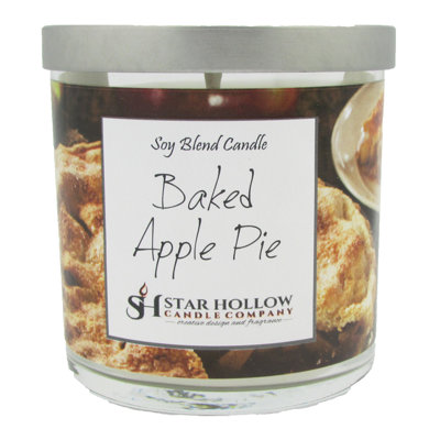 Bougie en pot de pomme cuite