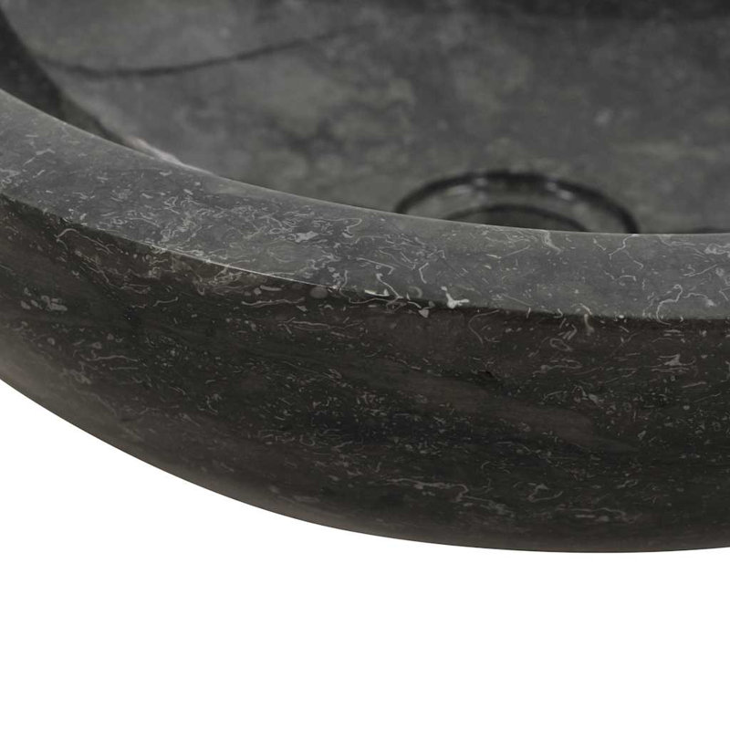 Emeline Marble Countertop Basin, Black