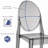 Alfonzo Modern Contemporary Art Deco Stackable Stacking Molded Acrylic Luctie photography Kitchen Dining Chair Side Armless Desk Patio Indoor Outdoor-637987758